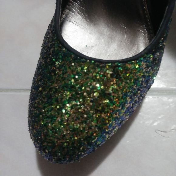 Stunning Rachel Roy Mermaid Green glittery heels! - Picture 6 of 7